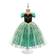 enchanted dress indian gown Frozen Girl Anna Princess Dress Summer Children's Day Show Dress Birthda
