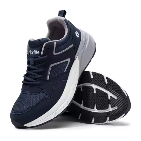 FitVille Newest Running Shoes for Men 4E Wide Width Sneakers with Arch Support for Flat Feet Heel Pa