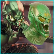 GN Marvel Spiderman Green Goblin Cosplay Mask Headgear for Adult Soft Material Full Head Mask Hallow