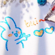 Banmi [Upgrade Strobe] 1.0mm Glitter Pen Aurora Strobe 12 Color Gel Pen Pearl Glitter Contour Pen 8.