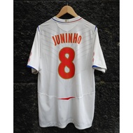 Top quality 08/09 Lyon home retro sports jersey JUNINHO #8