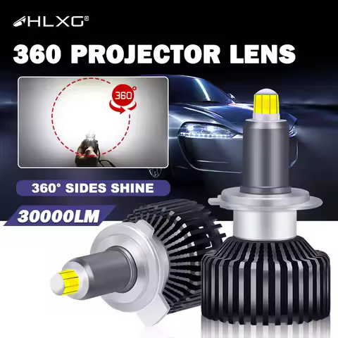 HLXG 360 Turbo CSP H7 canbus 9012 H8 D4S D4R D2S D2R h11 H1 LED 9005 9006 HB3 HB4 12V Auto Lights la