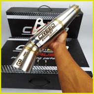◳ ◧ ❦ (100% Original Creed Exhaust) Universal 51mm Motorcycle Exhaust Pipe Canister / Creed Exhaust