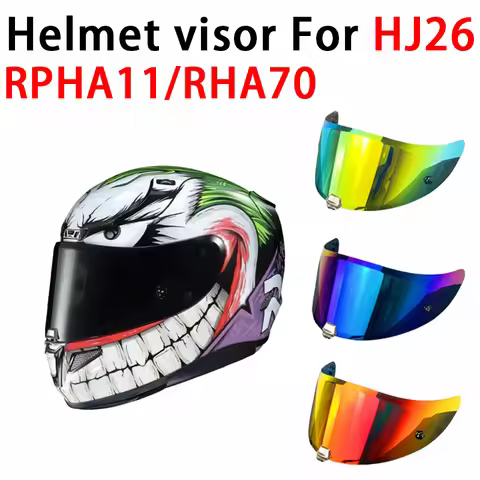 Rpha11 visor for HJC HJ26 Rpha 70 St Dustproof Windproof uv cut Sunscreen shield Electroplated Motor