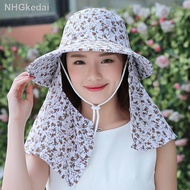 ♝Topi wanita musim panas penuh topi matahari topi berbasikal kalis angin tapak pembinaan berkebun perlindungan muka kali