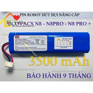 (DUNG LƯỢNG 3500 mAh ) PIN ROBOT HÚT BỤI ECOVACS N8 - N8 PRO - N8 PRO+ NÂNG CẤP CHÍNH HÃNG LG ( BẢO