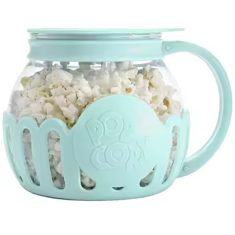 Popcorn Maker Microwave Snack Popcorn Air Poppers 2.25 Quart Popcorn Bowl Borosilicate Kitchen Acces