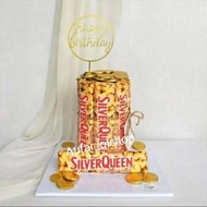 snack tower ulang tahun Coklat Silverqueen READY