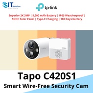 TP-Link Tapo C420S1 Smart Wire-Free IP Camera , CCTV 2K QHD | 180-Day Battery Life | Full-Color Nigh