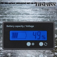 YUSENSS Battery Capacity Monitor, Waterproof 12-84V LCD Display Voltmeter, Compact PCB HTN Digital B