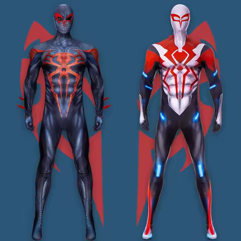 Spiderman 2099 Cosplay Miguel O Hara Costume Superhero 3D Printed Spandex Bodysuits Spiderman Costum