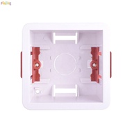 FENGHE Gypsum Board Lining Box, Junction Box White Wall Socket Cassette, Thicken 35/46mm Depth Embed