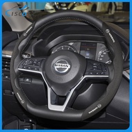 Ciscos Car Steering Wheel Cover Car Interior Accessories For Nissan Note GTR Qashqai Serena NV350 Kicks Sylphy NV200 X Trail Teana Elgrand