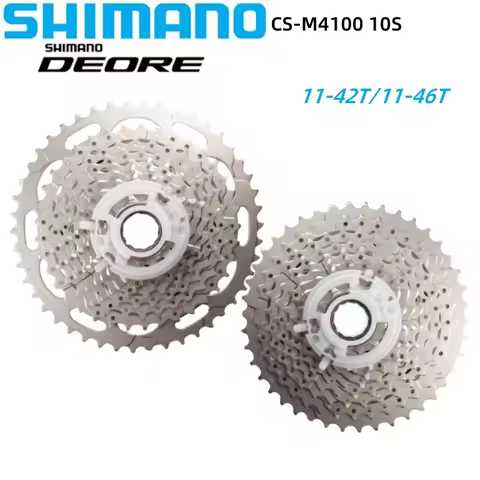 Shimano DEORE Series M4100 Cassette Sprocket CS-M4100 10 Speed HG 11-42T/11-46T Freewheel 1PC MTB Ca