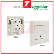 Schneider Vivace KB31D20NE 20A 1 Gang Double Pole Switch with Neon