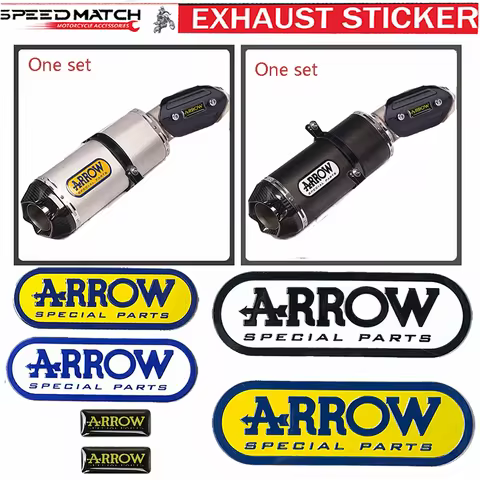 For Arrow Motorcycle Escape Exhaust Stickers KTM CF MOTO Honda Yamaha Ducati Triumph Benelli S1000rr