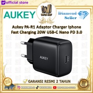 Aukey PA-R1 Adaptor Charger Iphone Fast Charging 20W USB-C Nano PD 3.0