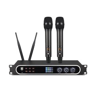 DSP UHF Mini Wireless Microphone with bluetooth  AUX Connect Computer and Mobile Phone