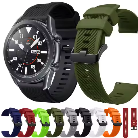 For Samsung Galaxy Watch 3 45mm SM-R840 Strap Silicone Band Bracelet Quick Release 22mm watch strap 