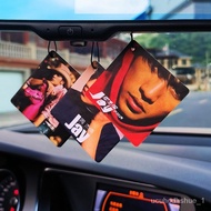 🚓Car Air Freshener Jay Chou Album Cover Record Pendant Light Perfume Car Aromatherapy Sheet Air Outlet Removal Dec