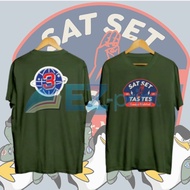 T-shirt SATSET TASTES NO3 GAMA TOPGAN T-Shirt GANJAR MAHFUD Cool Volunteer GANJARIAN GANJARIST Debat