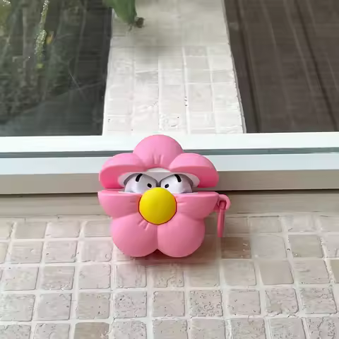 3D Cute Flower Earpods Case for Apple Airpods 1 2 3 Pro 2 Wireless Earphone Cover Pink Floral Girly 