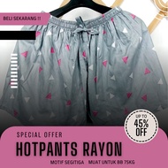 Celana Pendek Wanita Jumbo Rayon Rumahan Motif Bali Bahan Rayon Celana pendek wanita rayon jumbo  ho
