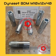 (5 pcs) Dynaset M10 / Dinaset 10mm / Drop In Anchor M10