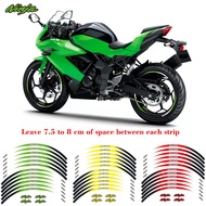 Kawasaki kawasaki NINJA Steel Rim Sticker Reflective Rim Sticker Motorcycle Rim Sticker 57cm