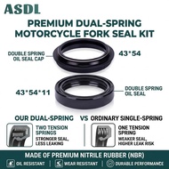 ASDL 43x54x11mm Motorcycle Frok Oil Seal & Dust Cover For Harley Davidson V-ROD XR1200 XR1200X 43*54