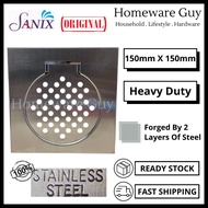 (SANIX 15CM x 15CM) Stainless Steel Heavy Duty Floor Cover Floor Trap Floor Drain Cover Floor Gratin