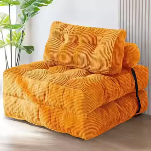 1.9m Large Compressed Sofa in a Box, Foldable Lounger Expands in 48H, Portable Futon for Small Space
