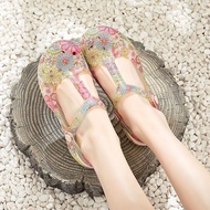 KY-6/DITTERHole Shoes Women's Summer Sandals Non-Slip Beach Shoes Soft-Soled Jelly Shoes Korean Style Plastic Outdoor Sl