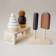 KAYU Lettering and Life Ice Cream Set - Kitchen Collections Wooden toys Cooking Wooden toys