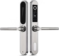 Home Office 304 SS Smart Lock Electronic Biometric Fingerprint Scanner Keyless Touch Security Door Locks for Aluminum Glass sliding door (Color : C, Size : Left pull)