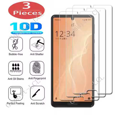 3Pcs Protection Glass For Sharp AQUOS sense 4 5G Sense4 Basic Lite Plus V Sense3 S3 Tempered Screen 