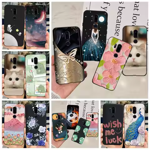 For LG G7 ThinQ Case G710EM SM-G710N Stylish Painted Cover Soft Silicone Phone Cases For LG G7 ThinQ