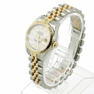 勞力士 ROLEX 179173G Datejust V 字頭輪盤系列 10 鑽隕石女錶 18K 黃金自動上鍊