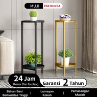 AYISTORE25 MUJI RAK BUNGA BESI RAK STAND TEMPAT TARUH POT BUNGA