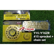 415 6 HOLES Y16 Y16ZR 155CC Y15 Y15ZR LC150 EXCITER / FZ150 FZ150I NEW 415 SUBAKI SBK RACING CHAIN G