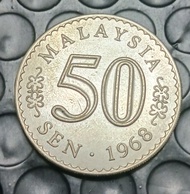 Offer : 1968 Malaysia 50 milled edge old coin ( copy)