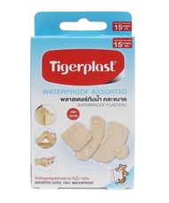 Tigerplast พลาสเตอร์กันน้ำ คละขนาด / ไทเกอร์พล๊าส ซูปาร์ตี้ พลาสเตอร์ปิดแผล ชนิดพลาสติก