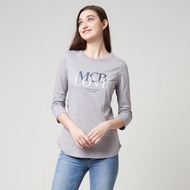 MCB - Women's Graphic T-Shirt with Love In Alloy Screen Printing, Size L | 0205094.06094