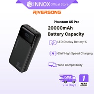 Riversong Phantom 65 Pro Power Bank 65W Fast Charging High Speed 20000mAh