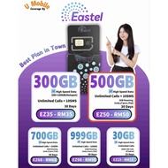 [Ready Stock] EASTEL× Umobile 5G HIGH SPEED prepaid SIMCard