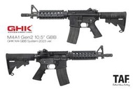 【TAF 補貨中】2023新版 GHK M4A1 10.5吋 Gen2 瓦斯步槍 Colt小馬授權