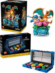 Lego Pokemon Charizard and Kanto Region Badge Collection