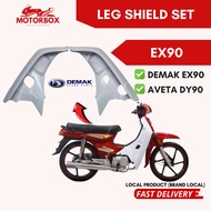 DEMAK LEG SHIELD EX90 NEW  - FRONT COVER MOTOR KEPAK PUTIH WHITE KEPOK SAYAP DEPAN EX90 NEW AVETA DY
