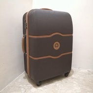 DELSEY Paris法國Chatelet系列經典咖啡色行李箱24吋  耐磨硬殼
