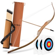 Kids Bow and Arrow Set, Handmade 32 Inch Archery Set Wooden Bow and Arrow, Toy Bow and Arrow for Kid